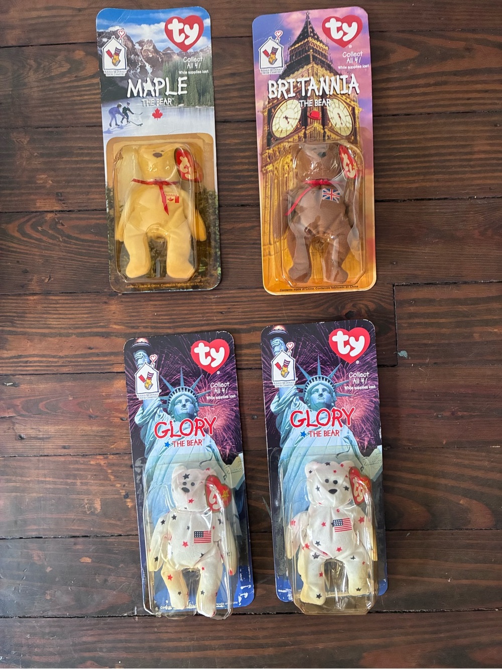 Beanie Baby Collectible Bears Set Rare